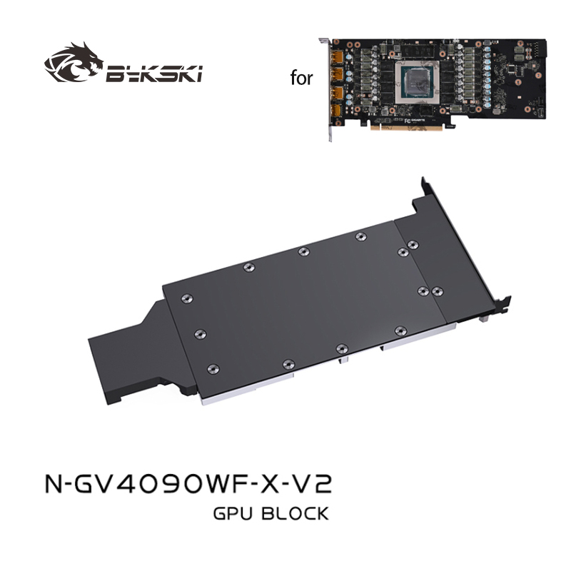Rtx 4090 Water Block Full Cover - Bloc GPU Bykski pour GIGABYTE RTX
