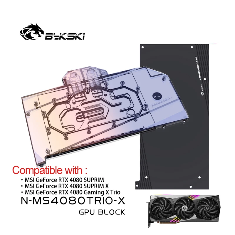 Rtx 4080 Water Cooling Block - Bloc GPU Bykski pour carte graphique