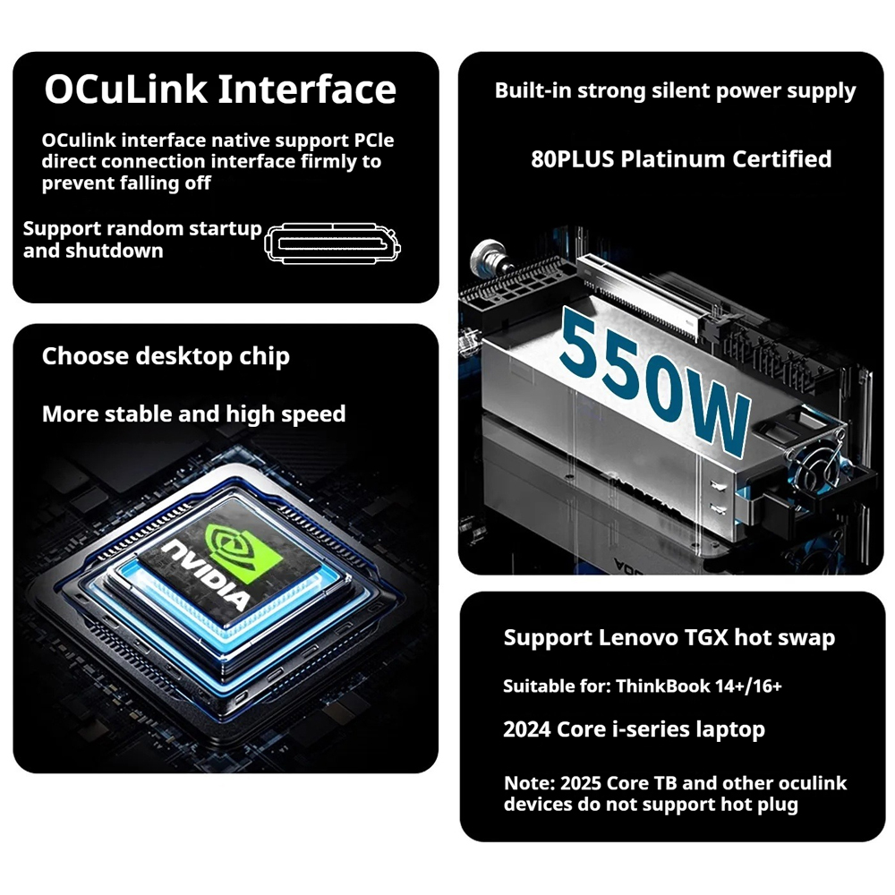 Station d'accueil eGPU V100A O - Oculink Gpu Dock Station avis et prix